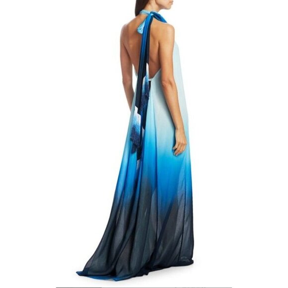 Jonathan Simkhai Dress Ombre Swim Cover-Up Maxi Blue Size S | NWT Resort Patio - Picture 8 of 13